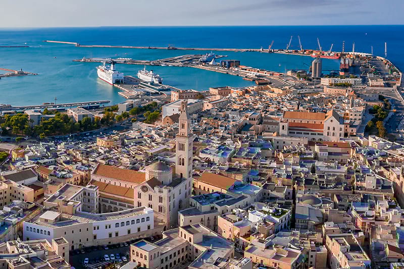 Vista panoramica di Bari Vecchia