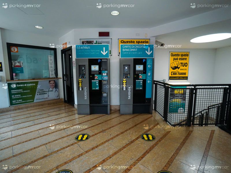 SABA Borgo Trento - Verona centro città Casse automatiche Parcheggi al coperto SABA Borgo Trento - Verona centro città